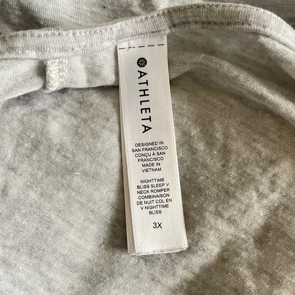 Athleta Nighttime Bliss Sleep V Neck Romper